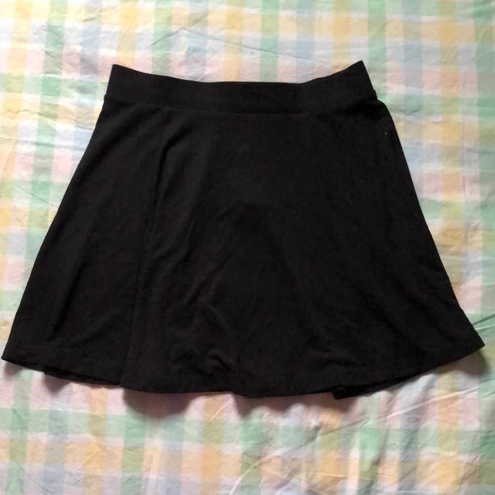NWT Garage Basic Black Paneled Skater Skirt